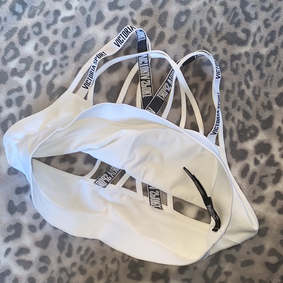 2 VICTORIA’S SECRET Strappy Bras ♥️ White ♥️ XL - Picture 11 of 16